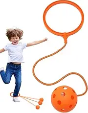Skip Ball - Rotating Swing Assorted Colors Single-Leg Soft Jumping Ring,Coordination Fitness Sports Ball Outside Exercise Skipping Toy for Kindergarten