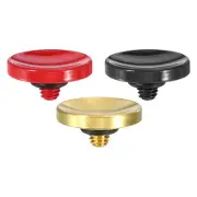 Shutter Release Button Camera Shutter Button Concave, Dark Red/Black/Golden 3pcs