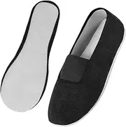 [Comfyouth] Gymnastics Shoes Girls Boys Women Breathable Trainers Children Cowhide Sole Gym Shoes Unisex Black Slippers