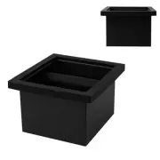 Espresso Knock Box - Built-in Stainless Steel and Silicone Coffee Knock Box C...