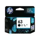 HP NO63 F6U62AA Black Original Ink Cartridge黑色墨水匣