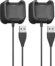 Sinoacc 2Pack Charger for Fitbit Versa 1, Versa Lite, Versa SE Smart Watch (3.3ft/1m) - Fitbit Proprietary Connector - Compatible with Fitbit Versa 1, Lite, SE
