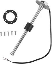 Baceyong 1x Water Fuel Level Sender, Detection of Fuel Tank Level, Stable Output Signal Suitable for Trucks, Generators/Gensets, Bus, Marine Fields, 316 Stainless Steel Silver