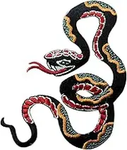 Pattern Snake Embroidered Badge Iron On Sew On Patch