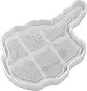 Coaster Resin Casting Tray Molds Durable Silicone Epoxy Storage Plate for DIY Decoration Wear Practicality Flexible and Easy to Clean