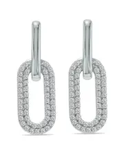 14K 0.50 ct. tw. Lab-Grown Diamond Dangle Earrings