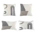 Nordic Macrame Tufted Pillow for Case Boho Irregular Circle Pattern Cushion Cove