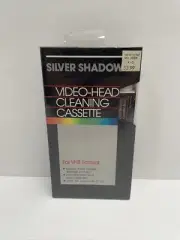 New Vintage Silver Shadow VCR Wet/Dry Cleaning VHS Cassette