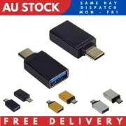 Premium USB A Female to USB Type C Male Charging Port Adapter Fast Converter