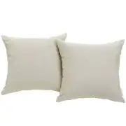 Modway Furniture Convene Two Pc Outdoor Patio Pillow Set, Beige - EEI-2001-BEI