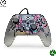 PowerA Advantage Plus Wired Controller for Xbox Series X|S - Bloom & Gloom, officially licensed, adjustable height thumbsticks, hall effect, mappable buttons, works with Xbox One and Windows 10/11 PC