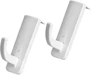 Gadpiparty 2pcs Headphone Hook Hanger Hooks Small Headphone Stand Holder Headphone Hanger Hook Sticky Headset Headphones Headphone Stand for Desk Headphone Holder for Desk White