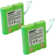 2x HQRP Akku für Uniden BP-38 BP-39 BP-40 BT1013, GMR Serie Zwei-Wege Radio