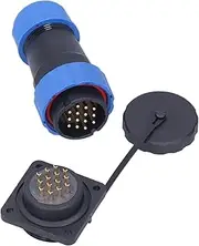 Nutriess 4 Hole Impermeable Power Connector SP2816 380V 10A Male Female Square Aviation Plug Socket for Industrial Use IP68 (14 Pin)