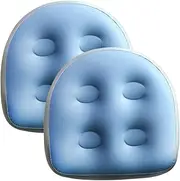 2Pcs Inflatable Booster Seat 18.5x14.6x5.9'' Spa & Back Support Inflatable Hot Tub Seat with Suction Cup Hot Tub Seat PVC Hot Tub Booster Seat for Adults, Blue Hot Tub Seat Hot Tub Seats for Inflata