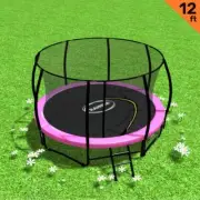 Kahuna 12ft Trampoline Free Ladder Spring Mat Net Safety Pad Cover Round Enclosu