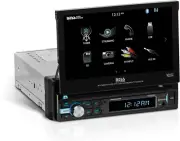 BV9968MB Car Stereo System - Single Din 7 Inch Head Unit, Touchscreen, Bluetooth