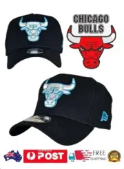 CHICAGO BULLS NBA NEW ERA 9FORTY DARK BLUE SNAPBACK A FRAME CAP HAT LA NY NFL