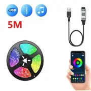 USB LED Strip Light Bluetooth Tape RGB Lights SMD5050 5V Flexible LED Lamp Tape