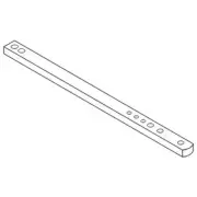 WN-E3NN805AA12B-PEX Drawbar, Rear, Straight Fits Ford/New Holland TS100 TS1