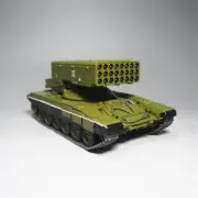 Homemade 1/43 Russian Army Toc-1a Spitfire Tank Alloy Finished Military Model