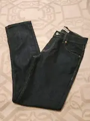 Levi's Boys 511 Slim Fit Jeans Blue Dark Wash Tapered Legs Denim 16R 28 X 28 New