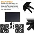 Efficient Solar Powered Fan for Greenhouses and RVs with 10W Solar Panel
