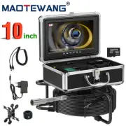 10inch 20M Sewer Drain Pipe Inspection Camera with 512HZ Transmitter 1080P DVR