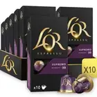 NEW 100x L'Or Espresso Coffee Pods Supremo 10 Nespresso Machines Compatible