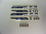 Phoenix Arizona Police 1:64 Water slide Decals fits GL SUV