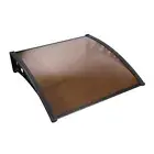 Instahut Window Door Awning Canopy Outdoor Patio Sun Shield 1x1m DIY Brown