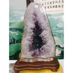 月理水晶~ 頂級天然瑪瑙拋光大角紫水晶洞 11.1公斤 ((巴西紫水晶洞)) 藏風 納氣