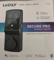 Lockly Secure Pro PGD728W Matte Black Fingerprint Deadbolt Edition Smart Lock