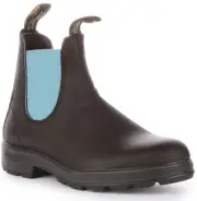 Blundstone 2207 Leather Comfortable Chelsea Boots Black Blue Womens Size 3 - 8