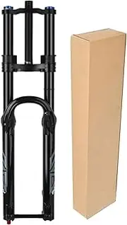 ZECHAO 180mm Travel 27.5/29in Mountain Bike Front Fork, Aluminum Alloy Thru Axle Air Fork Bicycle Shock Absorber Forks Double Shoulder Fork