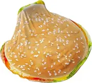 FccsiKoa Hamburger Blanket Flannel Blanket Wrap Blanket Novelty Cozy Funny Blanket for Christmas Bed Camping Napping Travel, as described, 150cm
