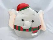 New Squishmallows Disney Dumbo Holiday Christmas 14” Plush Toy Santa Hat