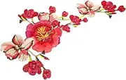 ARTSEWPLY Flower Embroidery Patch Applique Sew Patch for Clothing Repair Decoration for DIY Crafts Durable Material Versatile Use Home Tailor Shops