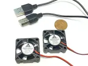 2 pieces USB plug 5v 3010 3cm Brushless Cooling Fan small micro 30mm Gdstime C19
