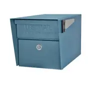 Mail Boss 7584 Mail Manager Curbside Locking Security Mailbox, Century Blue