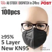 5PLY Face Masks KN95 N95 Certified Disposable Respirator Breathable Mouth Cover