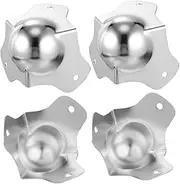 Tofficu 4pcs Metal Ball Shaped Corner Protectors for Empty Cases Shockproof Metal 360-degree Protection for Home Warehouse