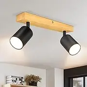 Ketom I Ceiling light I ceiling spotlights with 2 lights I spotlights I GU10 fitting I spotlights swivel bar I tiltable I surface-mounted spotlights I ceiling lights I ceiling lights I ceiling light