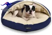 Cozy Pet Cave Bed, Medium, 76 X 76 X 32 Cm, Blue