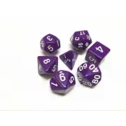 PURPLE OPAQUE POLYHEDRAL DICE SET