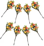 Hohopeti 8pcs Easter Egg Picks Real Leaf Egg Decorations for Easter Theme Basket Home Decor Artificial Spring Ornaments