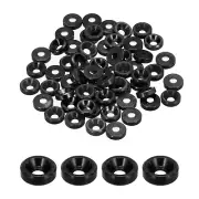 M2 Cone Cup Countersunk Washers,Anodized Aluminum for Screw RC,60PCS(Black)