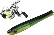 Pen Fishing Rod Foldable | Portable Reel Combo | Compact Pocket Rod Gear, Lightweight River Fishing Pole, Travel Fishings Equipment for Sea, Lake, Pond Anglers, Miniature Fishings Tackle Kit