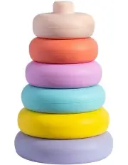 [Playground] Silicone Stacking Tower Ring in Sorbet