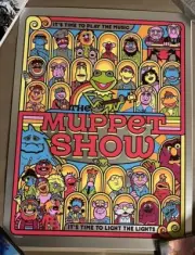The Muppet Show Foil Dave Perillo Poster Art Print Disney Jim Henson Kermit LE